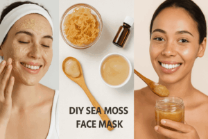 DIY sea moss face mask ingredients and skincare results