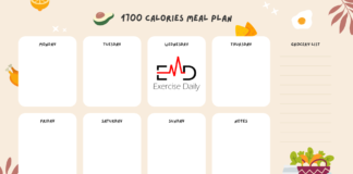 1700 Calories Meal Plan