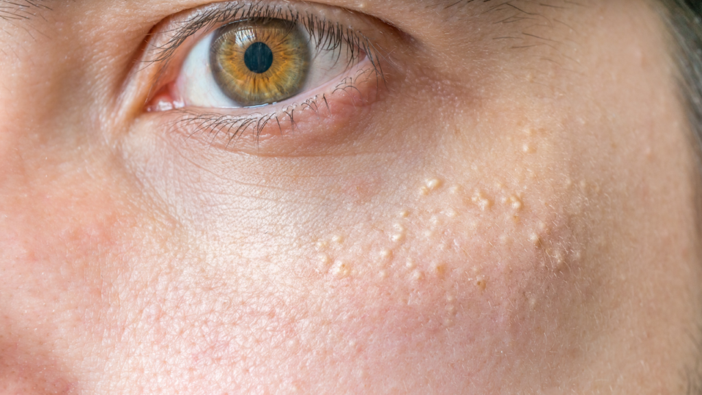 calcium deposits on eyelids 
