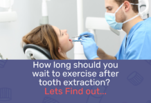 How long should you wait to exercise after tooth extraction
