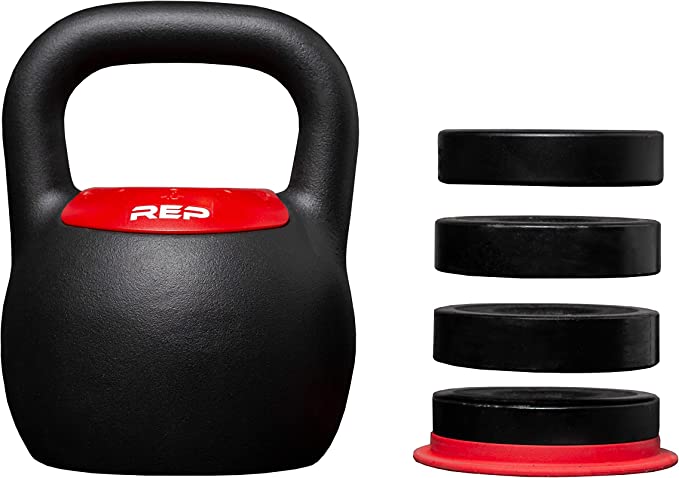 REP FITNESS Adjustable Kettlebell with Matte Powder Coating