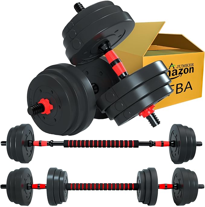 AJUMKER Dumbbells Barbell Set