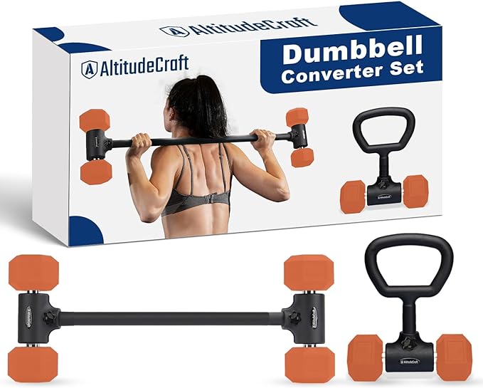 AltitudeCraft Dumbbell Barbell Converter Set