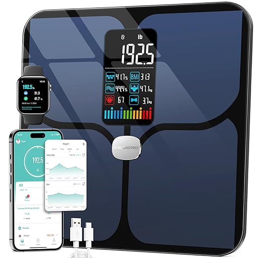 ABLEGRID Digital Smart Bathroom Scale for Body Weight