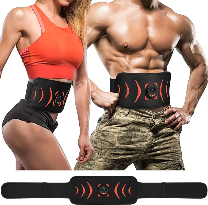 FOPIE ABS Stimulator, Abdominal Toning Belt Portable Muscle Toner Waist