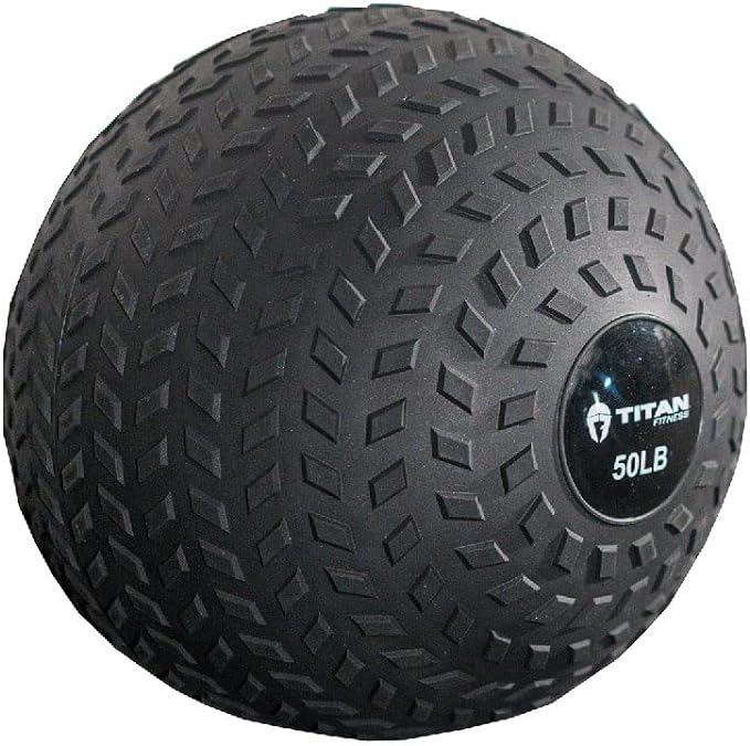 Titan Fitness 50 LB Rubber Tread Slam Ball
