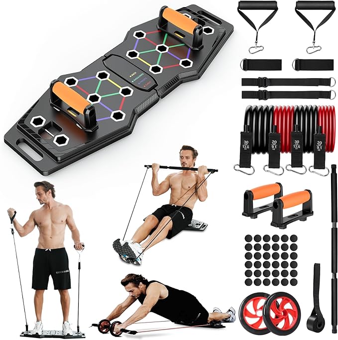 Foldable Push Up Board, 25-In-1 Multifunction Home Workout