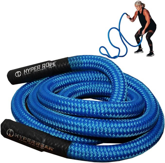 Hyperwear Hyper Rope Weighted Short Battle Ropes Exercise Rope