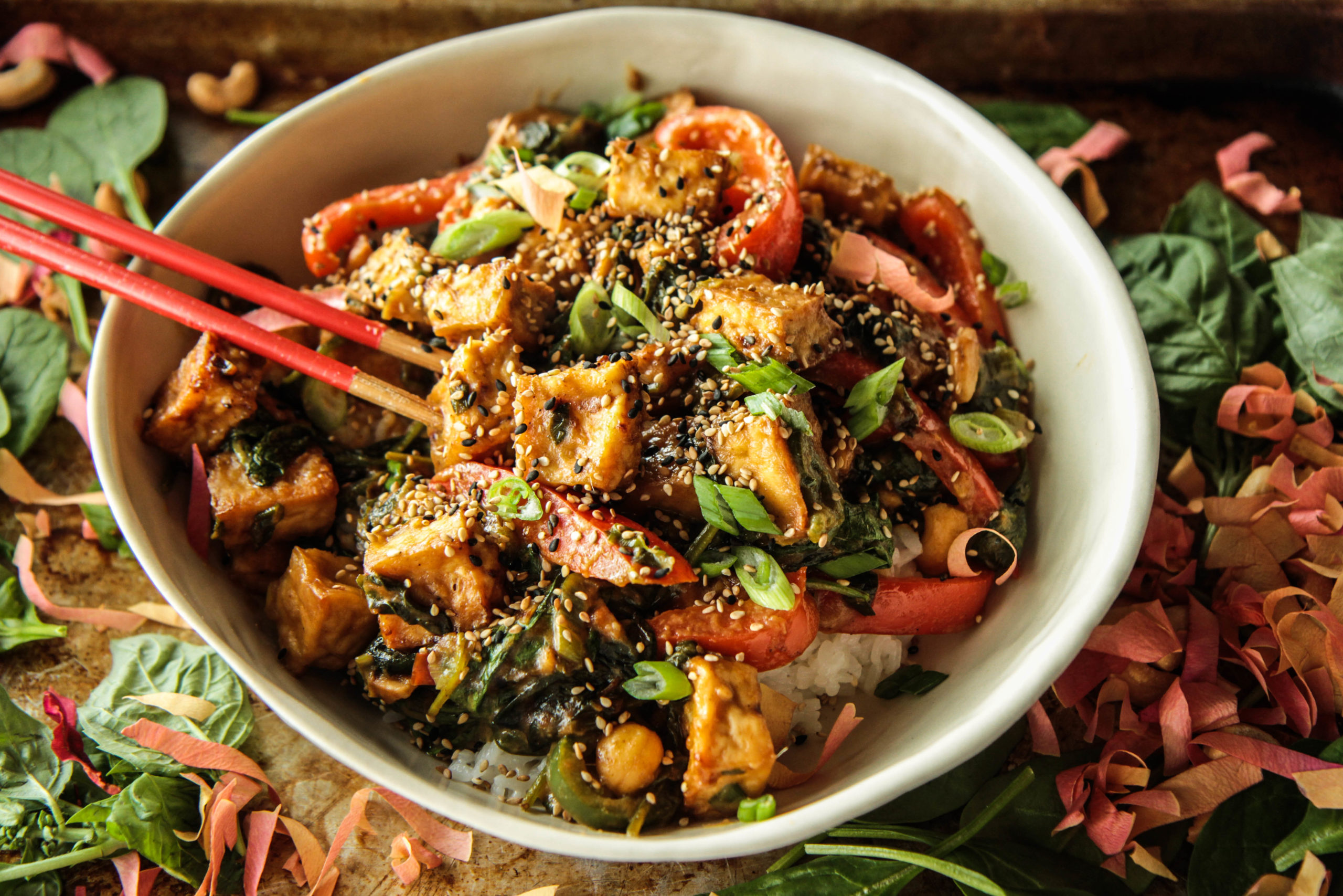 Thai Basil Tofu Stir-Fry