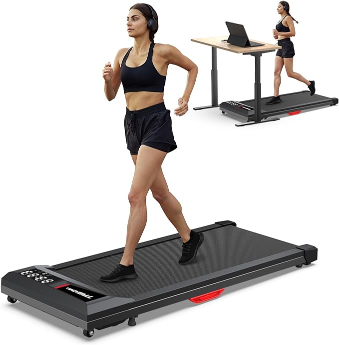 COZYINN Walking Pad Under Desk Incline Treadmill for Home Office