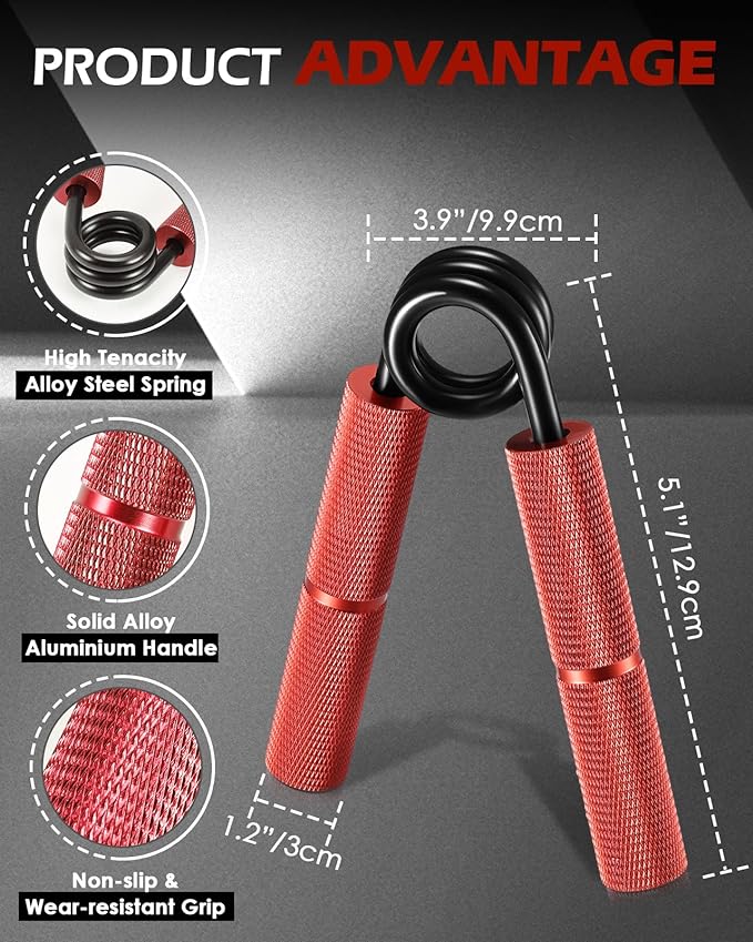 Hozzen Grip Strength Trainer, 6 Pack Grip Strength Trainer Set