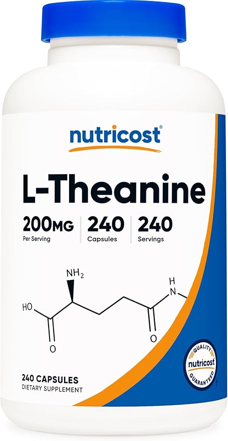 Nutricost L-Theanine 200mg, 240 Capsules