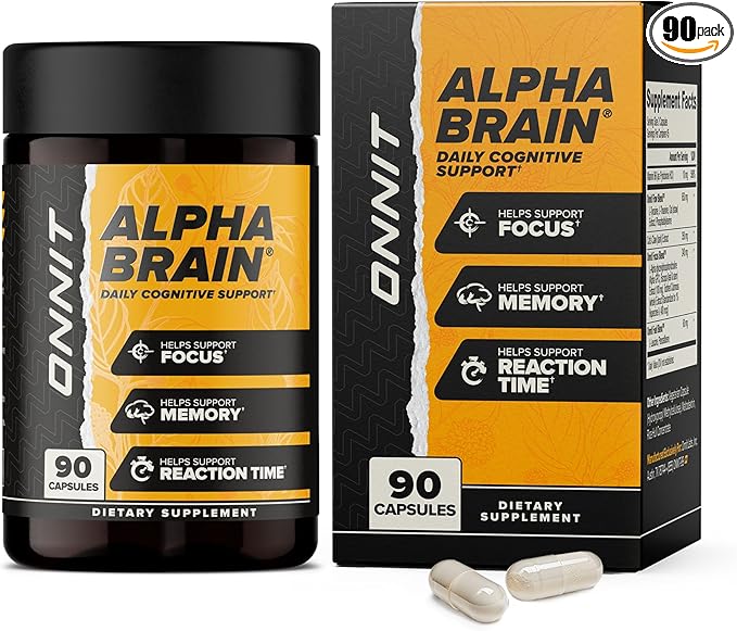 ONNIT Alpha BRAIN Nootropic Focus Capsules