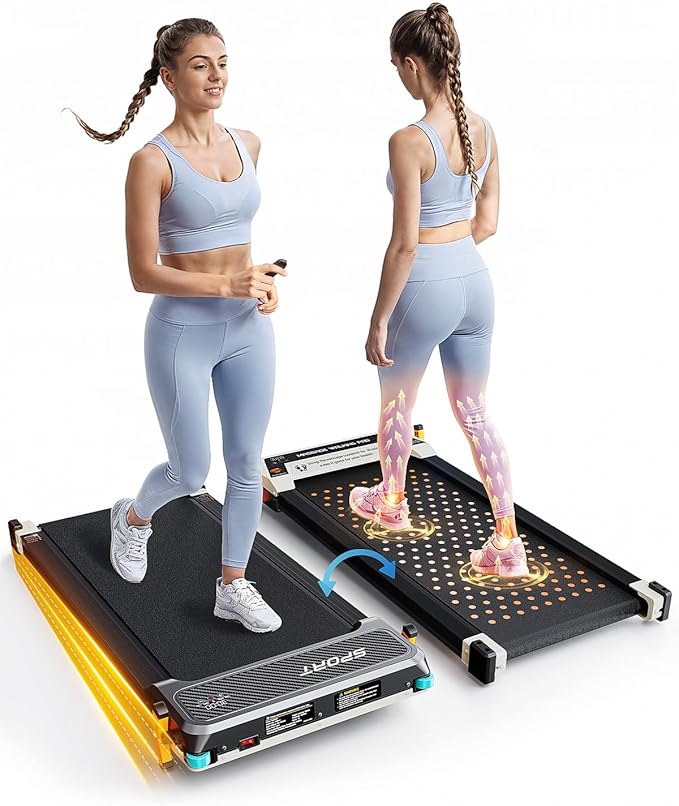 FUNRAY Versatile Walking Pad with 5 % Manual Incline