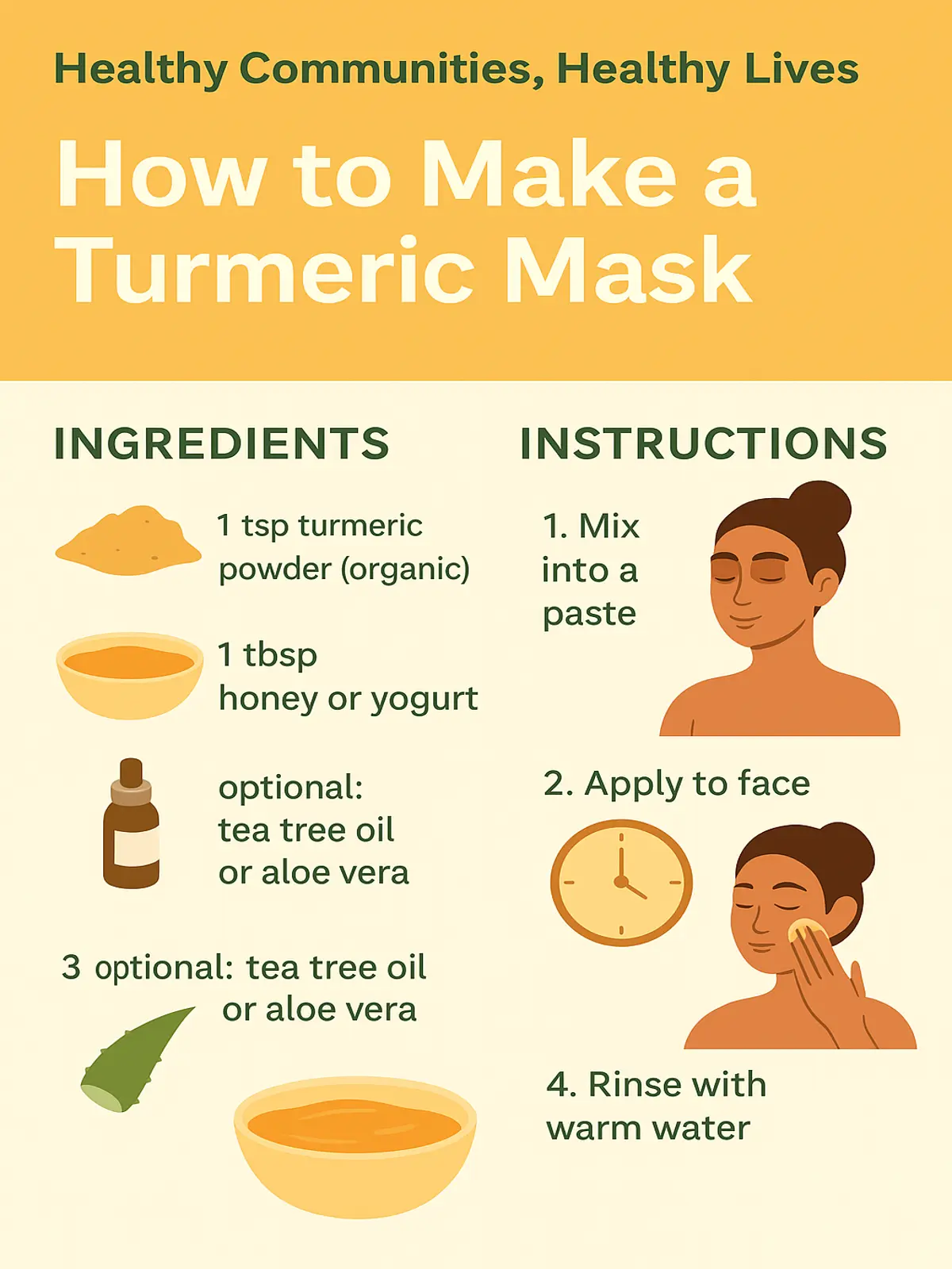 Turmeric Face Mask for Acne: A Natural Glow for Healthier Skin