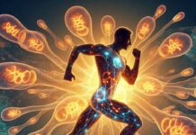 Exercise Daily _ Low Impact Workouts For Teenagers Recovering From ACL Surgery Concept image showing athlete recovery and mitochondria support